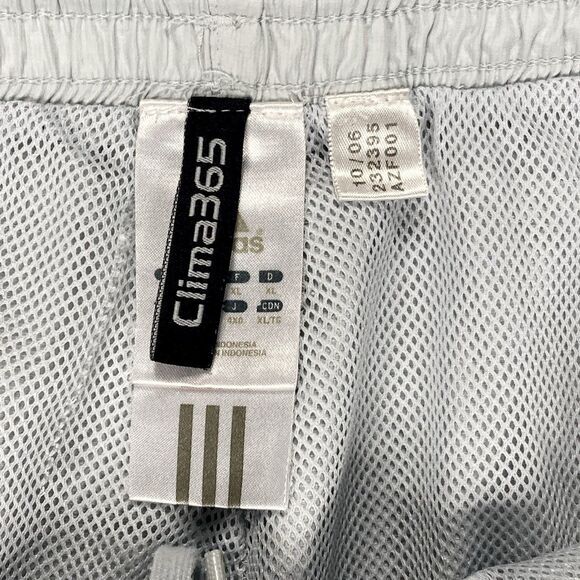 Adidas Track Pants Mens Sz XL Gray Baggy Wide Leg Streetwear Vintage Sweatpants - Picture 15 of 15